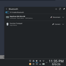 Keychron - KDE Bluetooth