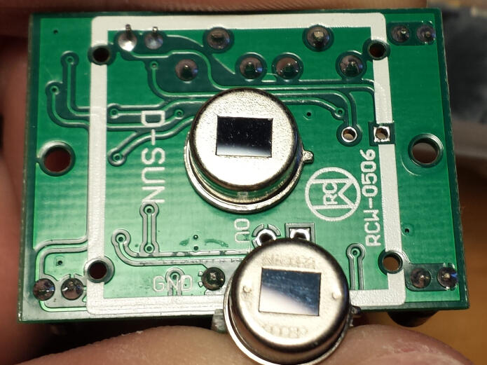 Comparison of two infrared motion sensors